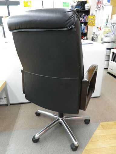 お値下げ！内田洋行 高級チェア ハイバック エグゼクティブチェア EX-715 本革 OAチェア 昇降チェア 椅子 札幌 西岡店