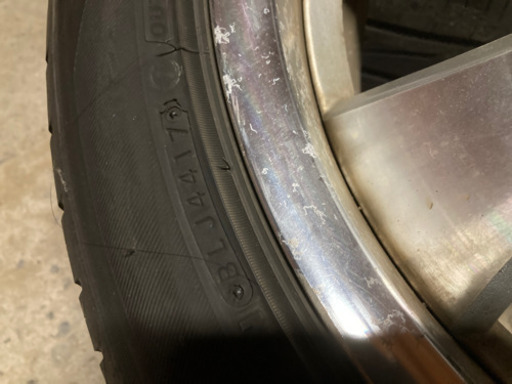 ?225/50R18ブリヂストンレグノ7分山&FABULOUSアルミ4本セット