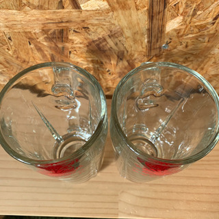 旧ロゴ　アサヒビール　中ジョッキグラス　2個セット　昭和レトロの画像