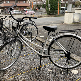 【購入後3ヶ月】白い自転車です！