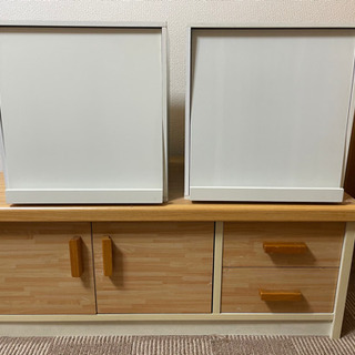 収納ケースと棚差し上げます！！
