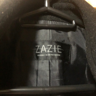 <美品、交渉成立>ZAZIEのブラックロングコートの画像