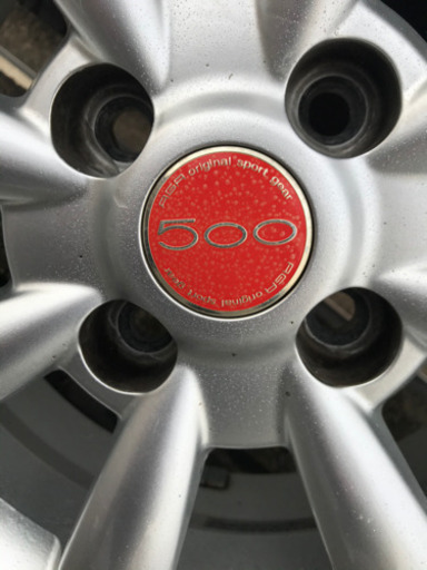 【最終値下げ】FIAT 500 (チンクエチェント)用スタッドレス　アルミ付　175/65R14