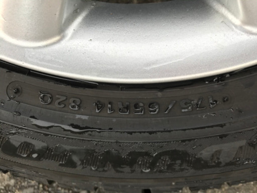 【最終値下げ】FIAT 500 (チンクエチェント)用スタッドレス　アルミ付　175/65R14