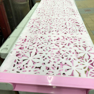 美品　フラワーラック　突っ張り棚　幅119-200cm、45kg トイレ　の画像