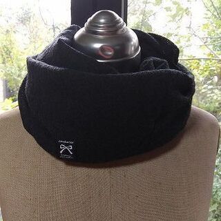 ウールガーゼ（チャコールグレー）のスヌード