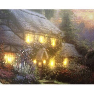 LEDライト額縁無風景画 インテリア ウォールアート キャンバス画6番の画像