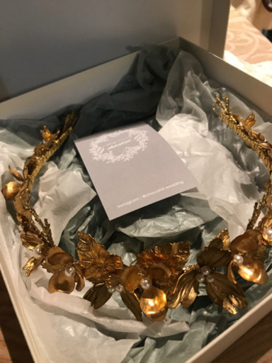 結婚式ヘッドドレス　ほぼ新品　8000円