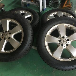 BLIZZAK DM-V3 255/55R18 2019年製造  メルセデス・ベンツ Mクラス(2007年式) 純正ホイール