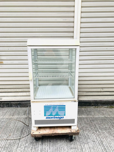 業務用 サンデン SANDEN 卓上型 対面式 両面扉 54L 冷蔵ショーケース 冷蔵庫 AG-54XB-B 作動良好