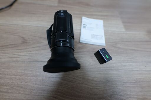 ソニー SONY ビデオカメラ FDR-AX40 4K 64GB 光学20倍 ブラック Handycam FDR-AX40 BC 　バッテリーとレンズのおまけ付き