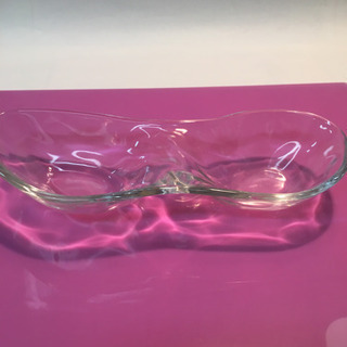 ガラスのお皿2個まとめて(新品) ゼロ円　差し上げますの画像
