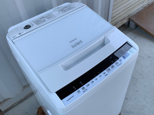 美品！日立 洗濯機◇7.0kg◇ビートウォッシュ◇2019年製◇槽乾燥◇BW-V70EE7◇JWP-0098