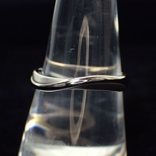 E396 ロマンティックブルー プラチナシンプル 4RK014 指輪 メンズ