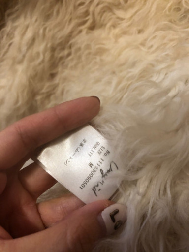 【値下げ】元値12万円 リアルムートン100%コート