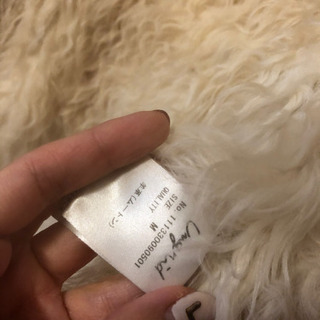 【値下げ】元値12万円 リアルムートン100%コートの画像