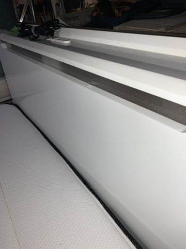 ☆値下げ☆ ニトリ　セミダブルベッド　本体美品　マットに黄ばみあり