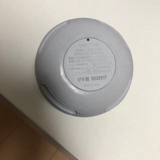 ソニー　ワイヤレススピーカー　2017年製の画像