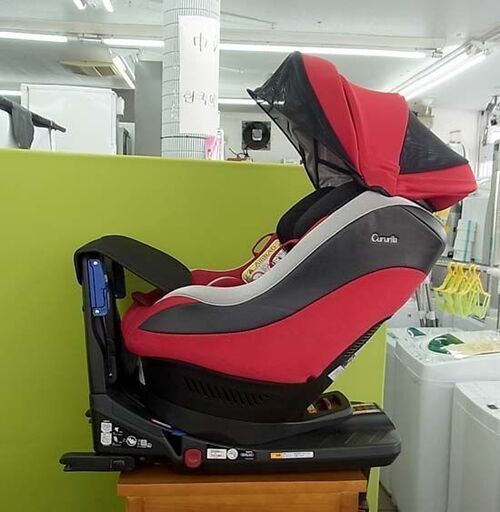 ☆アップリカ☆回転式 イス型 チャイルドシート クルリラ　ベビーサポート付 ISOFIX&ベルト固定対応　新生児～ 札幌市　東区
