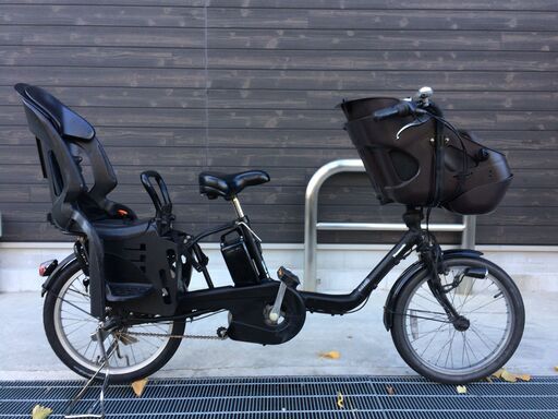 地域限定送料無料　パナソニック　ギュットミニ　三人乗り　子供乗せ　16AH　黒　キッスミニ　アンジェリーノ　神戸市　電動自転車