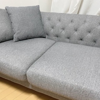 美品⭐️ソファ グレー(新宿区)の画像