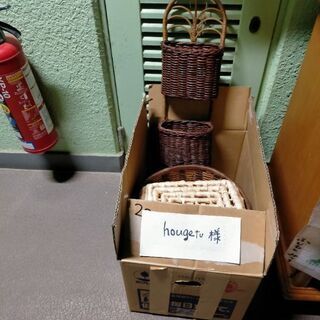 ひのき製おひつ、桶、バスケット差し上げますの画像