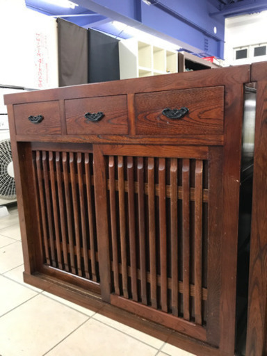 値下げ！和家具 キャビネット 幅100cm×奥行約42cm×高さ87cm