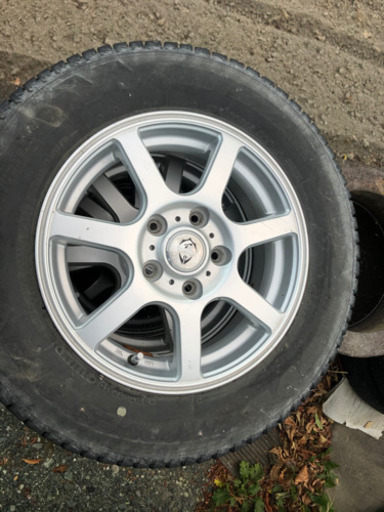 パジェロミニ　５穴アルミホイールセット４本　１７５/ ８０Ｒー１５インチ　ブリヂストン　１５X５.５J PCD114.3