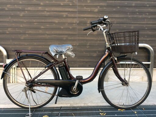 地域限定　ヤマハ　パス　ナチュラL　DX　新基準　8,7AH　子供乗せ　茶　アシスタ　ビビ　神戸市　電動自転車