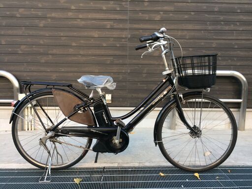 地域限定送料無料　ヤマハ　パス　シティ　新基準　子供乗せ　26インチ　6AH　黒　アシスタ　ビビ　神戸市　電動自転車