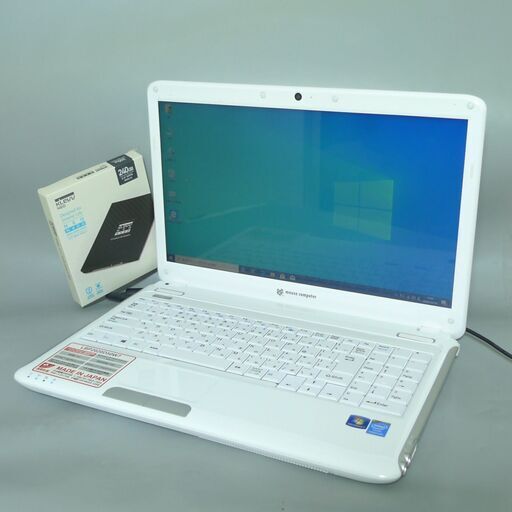 送料無料 新品SSD240GB 1台限定 ノートPC 中古良品 15.6型 Mouse Computer Pentium 4GB カメラ 無線 DVDRW Windows10 テンキー Office