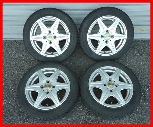 軽自動車用 スタッドレスタイヤ＋アルミホイール 4本セット 155 65R/14