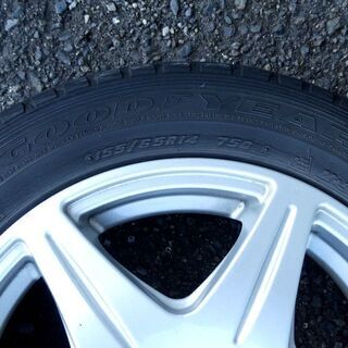 軽自動車用 スタッドレスタイヤ＋アルミホイール 4本セット 155 65R/14 の画像