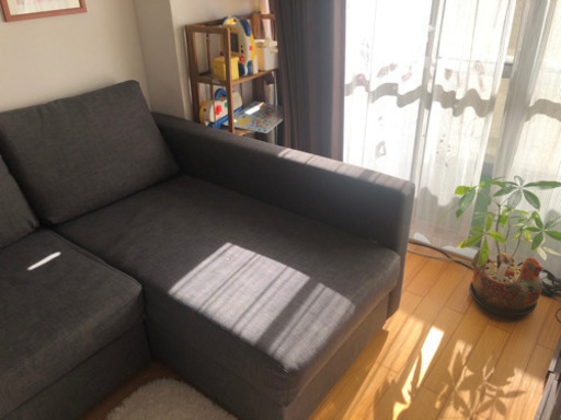IKEAソファーとダブルベッド両用大容量収納