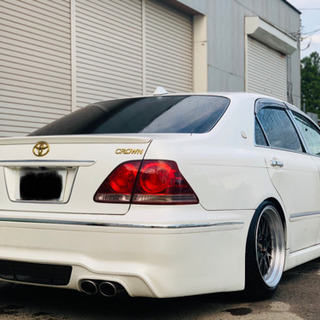 【個人出品】 クラウン　アスリート　カスタム　車検付き　売り切り！　サンルーフ　フルエアロ　BBSアルミ　車高調の画像