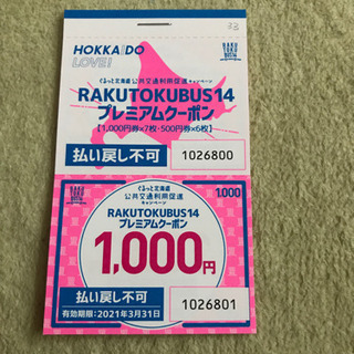 バス乗車券(プレミアムクーポン)