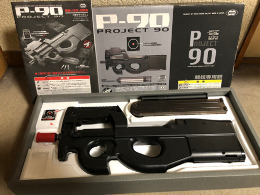 【値下げ】【電動ガン】東京マルイ P90 本体動作快調 連射マガジン不調