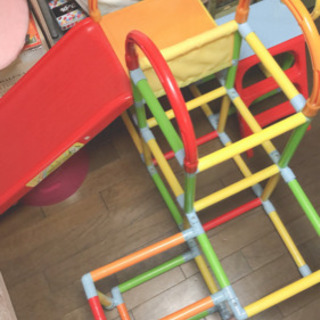 すべり台付きジャングルジム 組み立て式