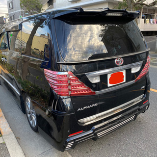 アルファードプラチナセレクション2タイプゴールドサンルーフ両側パワスラパワーバックドア修復無車検3年12月まで社外エアロ車高調の画像