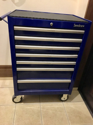 ツールキャビネットSeednew シーズニュー ベアリング式 7段 美品ツールボックス ローラーキャビネット 工具箱