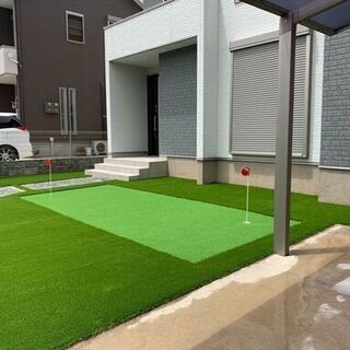 お庭でゴルフ練習しませんか？ゴルフ専用人工芝のご紹介です！