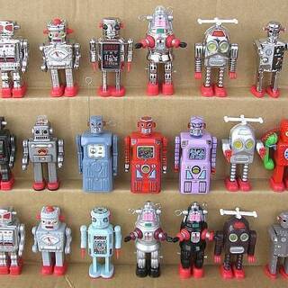 懐かしロボット TIN TOY ROBOTシリーズの中よりアトミックロボット((シークレット・メッキ)袋入・未開封・新品)ダイキャスト製◎の画像