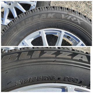 値下❗️アルミ付きスタッドレス　215/65R16の画像