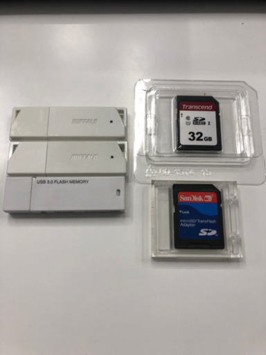 【使用品5点】USBメモリー3個+SDカード2枚