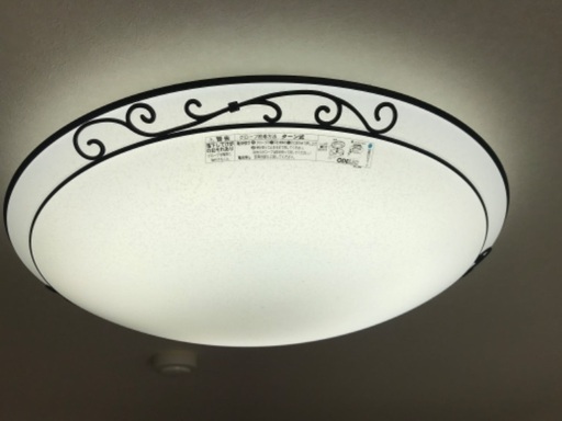 ※値下げしました※ 照明　ルームライト　大塚家具　アイアン　リモコン付き　中古（2000円）