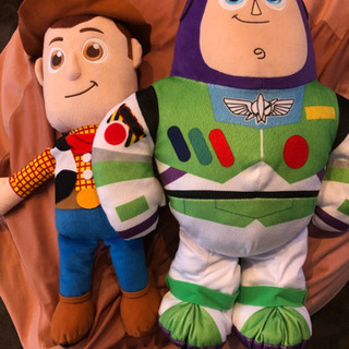 トイストーリーぬいぐるみ バズ&ウッディの画像