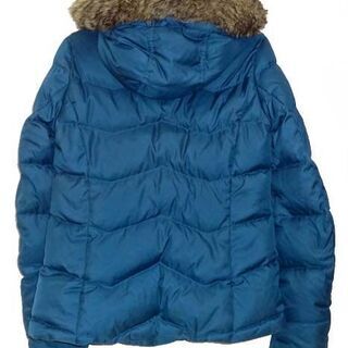 TOMMY トミーヒルフィガー レディース ダウンジャケット ブルー XS TP/XP 着用印象Mサイズ フェザー混 HILFIGER 冬 コート ジャンパー ウエスト細身  ☆ PayPay(ペイペイ)決済可能 ☆ 札幌市 豊平区 平岸 アウトレットモノハウスの画像