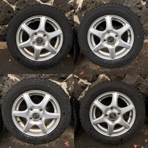 深溝スタッドレス！アルミ４本セット155/65R13 軽自動車 ライフ ゼスト プレオ オッティ ek ワゴンR ラパン アルト ミラ ムーヴ ライフ ゼスト ルークス パレットなど