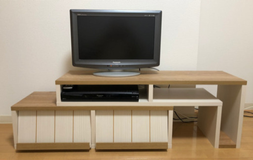 テレビ台　伸縮可能！本やDVDディスプレイ可能！