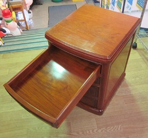 唐木 チェスト 4段 幅36×奥行39×高さ47cm 小物 収納 リビング 花台 小物入れ 家具 ☆ PayPay(ペイペイ)決済可能 ☆ 札幌市 清田区 平岡